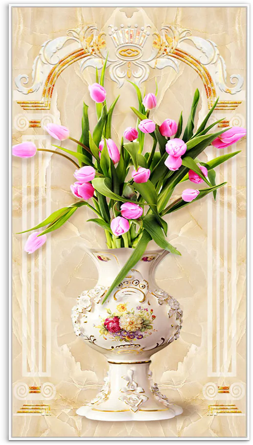 tranh binh hoa tulip fvmd0632 wh