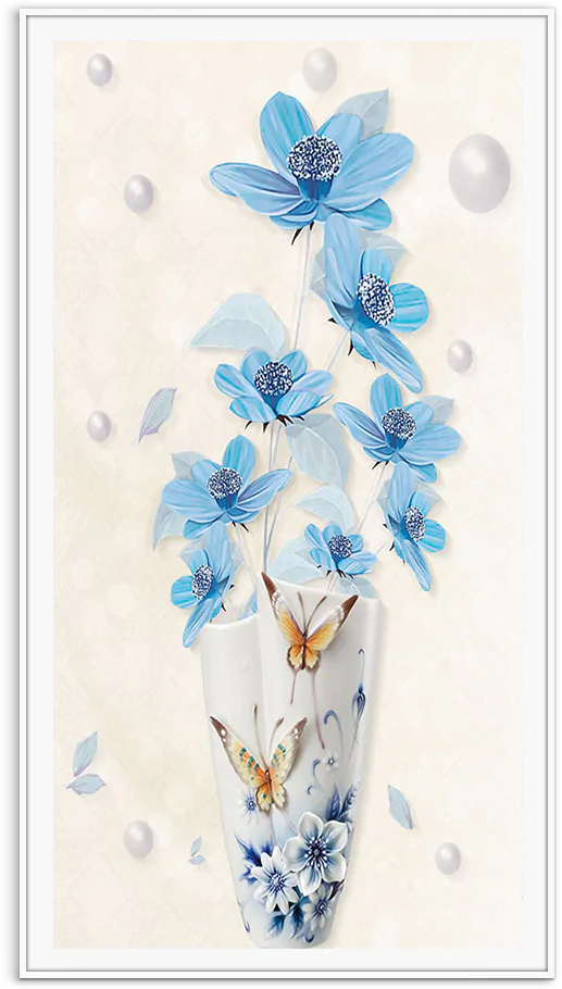tranh binh hoa xanh biec fvmd0635 wh mb
