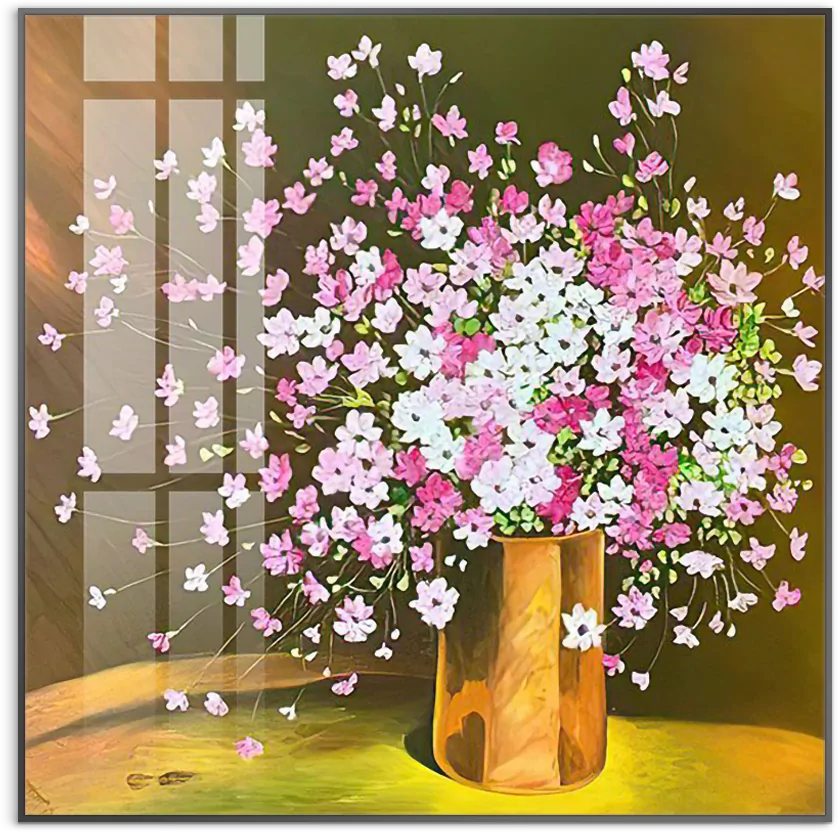 tranh cuc trang mix cuc hong chcl1291 b
