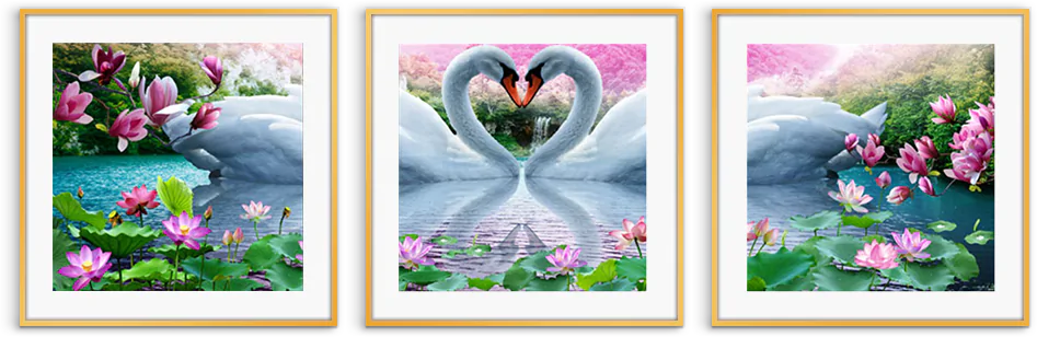 tranh doi thien nga hanh phuc trong ho sen lomd0932 g mb